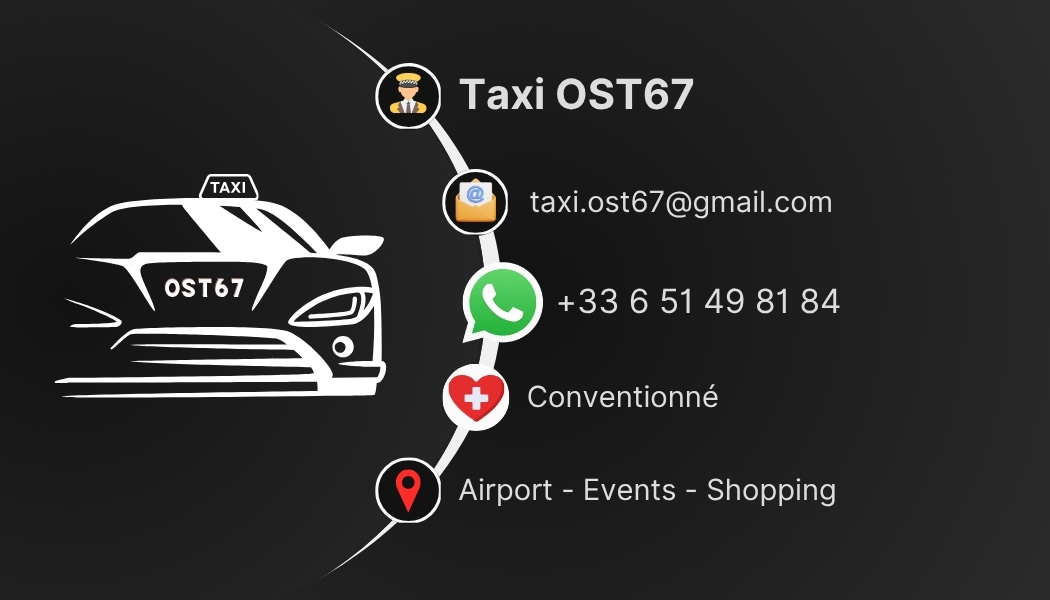 Taxi OST67 — Carte de visite professionnelle